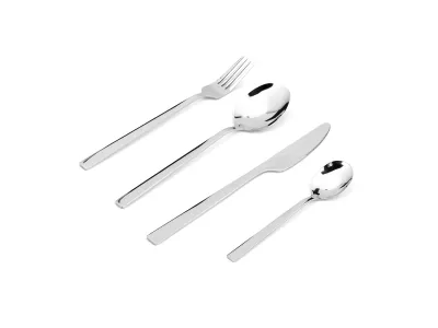 Bold Smooth Handle Stainless Steel Flatware Set