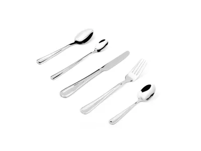 Compact Teardrop Stainless Steel Flatware Set