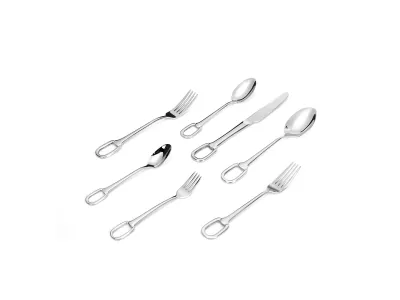 Open Loop Handle Stainless Steel Flatware Set
