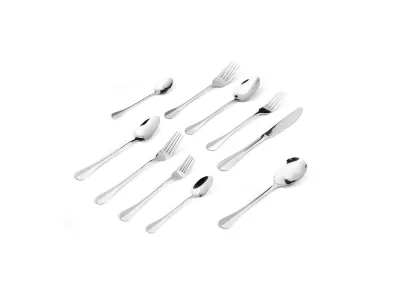 Ten-Piece Stainless Steel Flatware Assortment