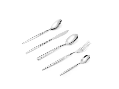 Fine Bead Handle Stainless Steel Flatware Set