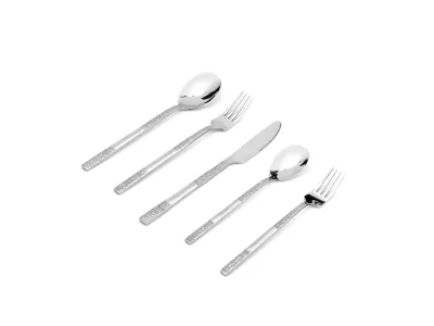 Fine Textured Stem Stainless Steel Flatware Set