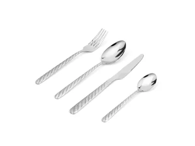 Twisted Rope Handle Stainless Steel Flatware Set