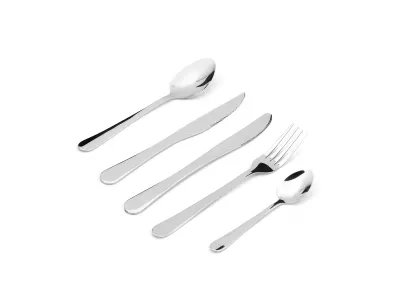 Wide Paddle Handle Stainless Steel Flatware Set
