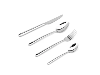 Ball-End Slim Stainless Steel Flatware Set