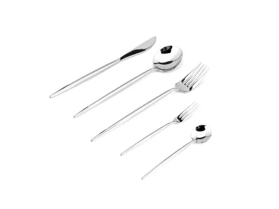 Extra-Slim Modern Stainless Steel Flatware Set