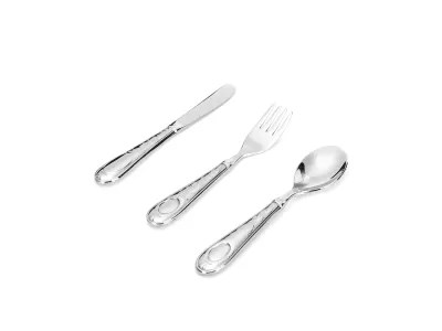 Classic Medallion Stainless Steel Flatware Set