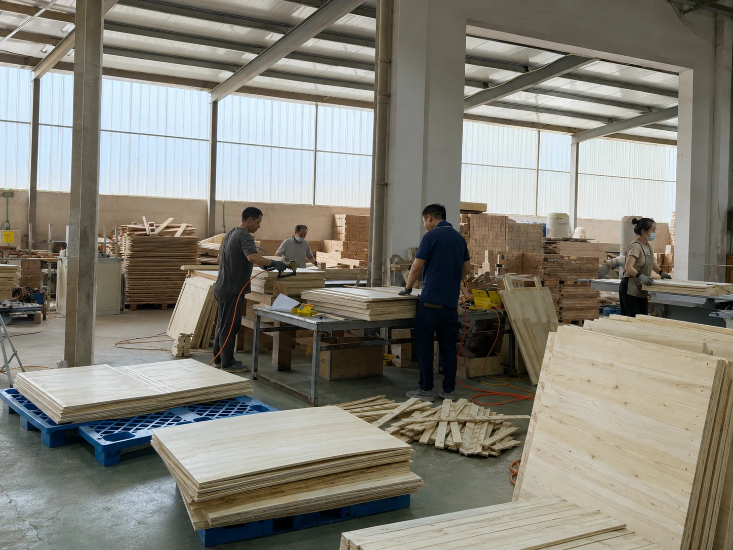 Modern packaging facility scene