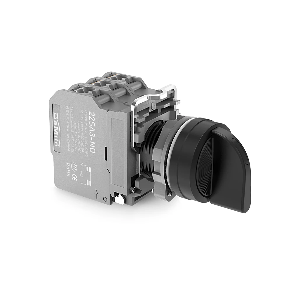 Direct insertion button switch