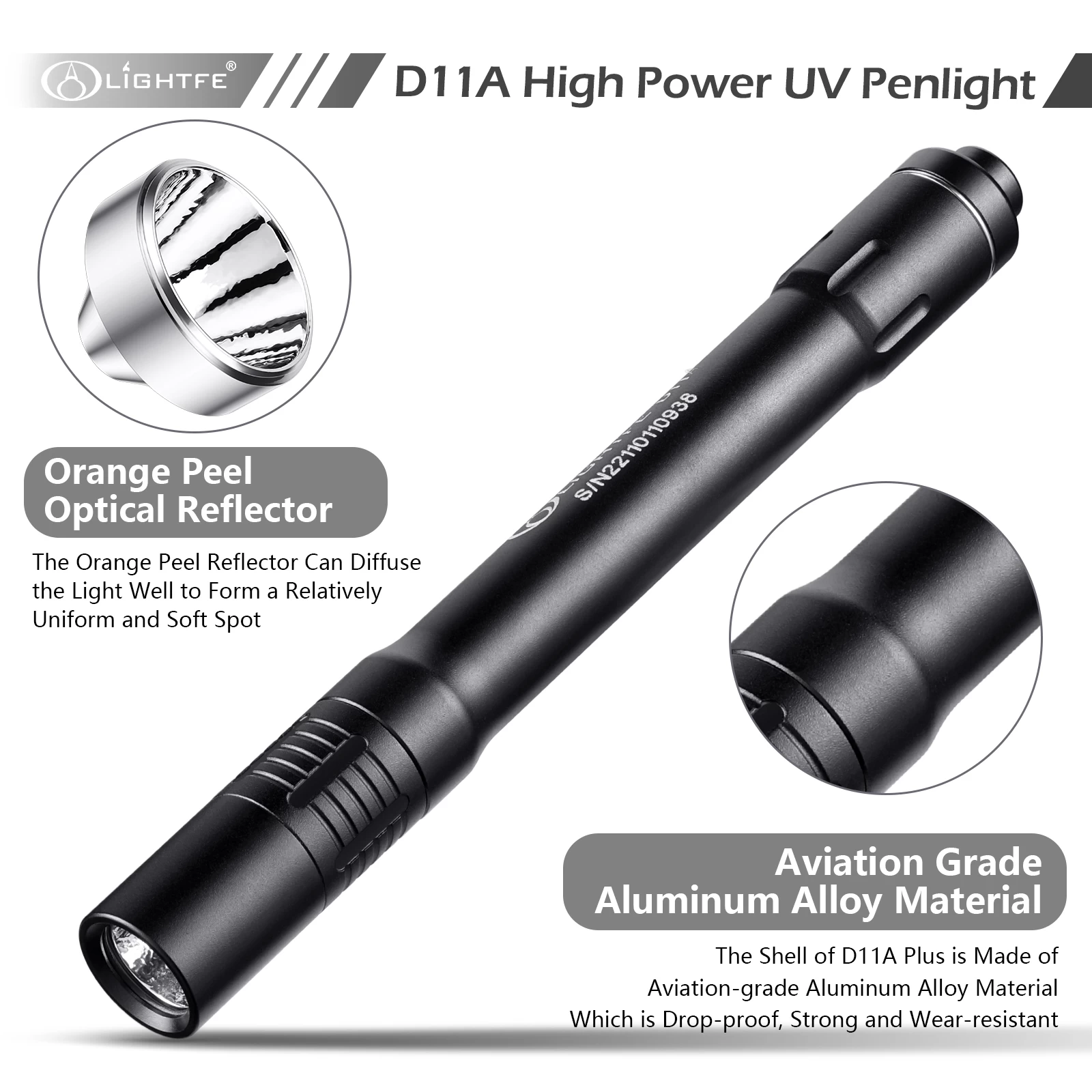 LIGHTFE D11 UV Flashlight