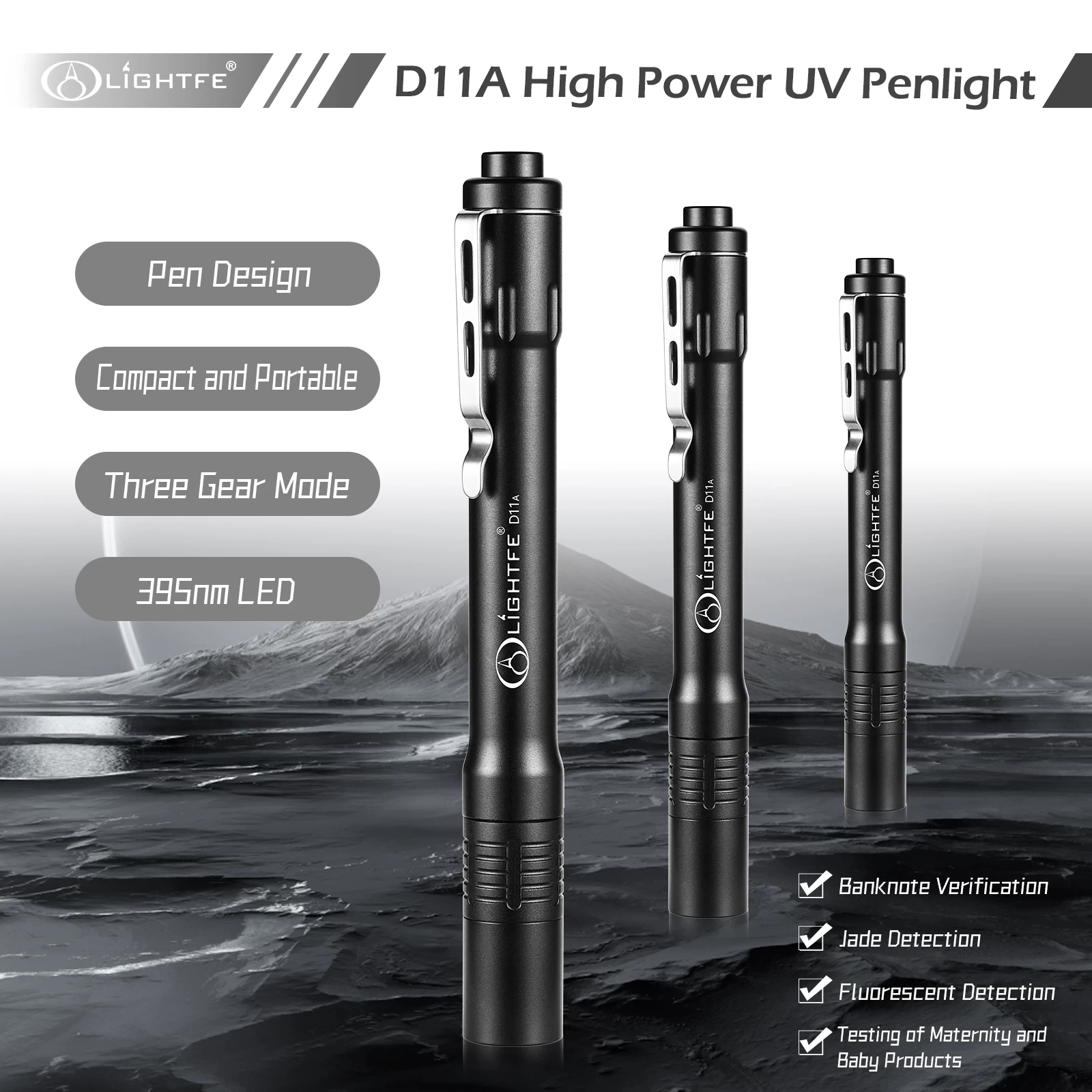 LIGHTFE D11 UV Flashlight