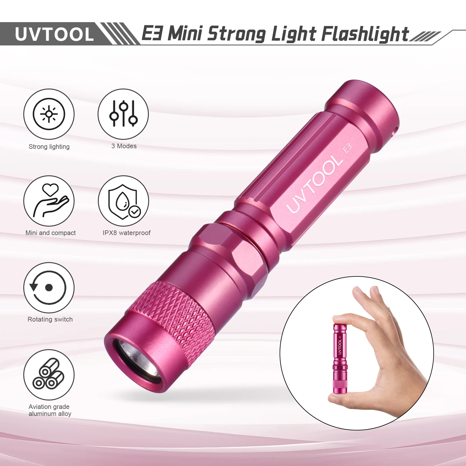 uvtool‑e3.keychain‑flashlight