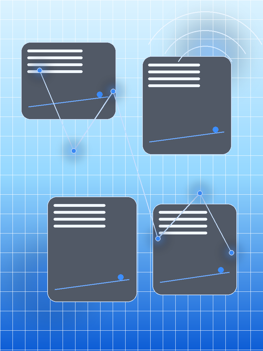 Cloud and website support visual