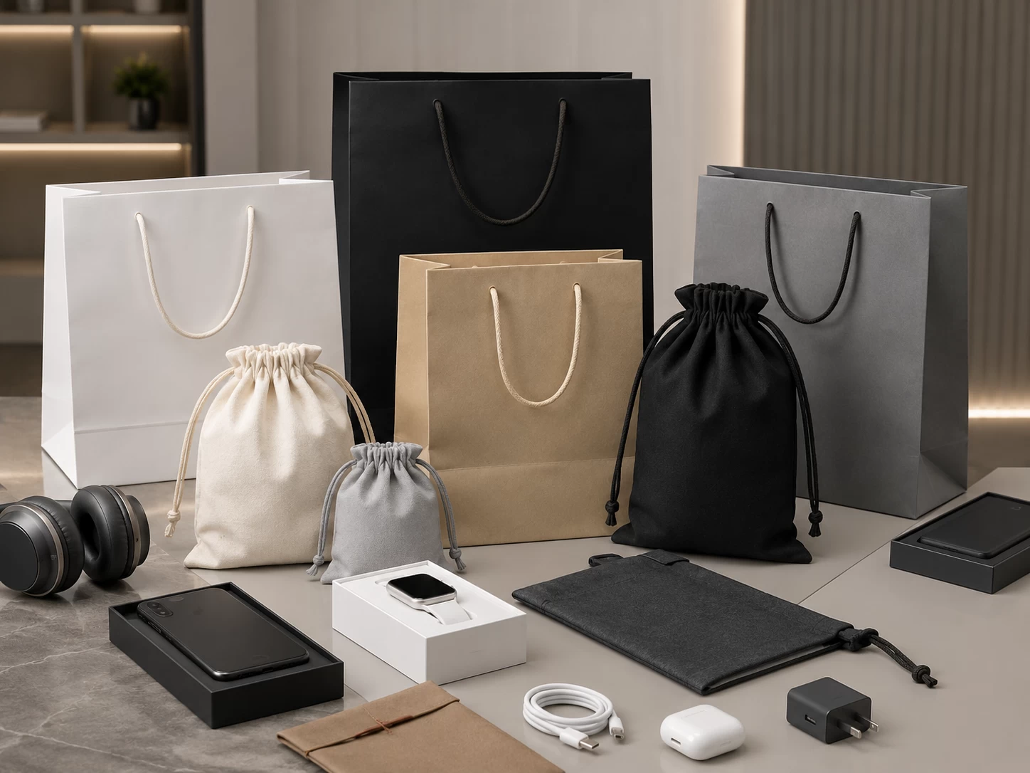 Electronic product packaging bags