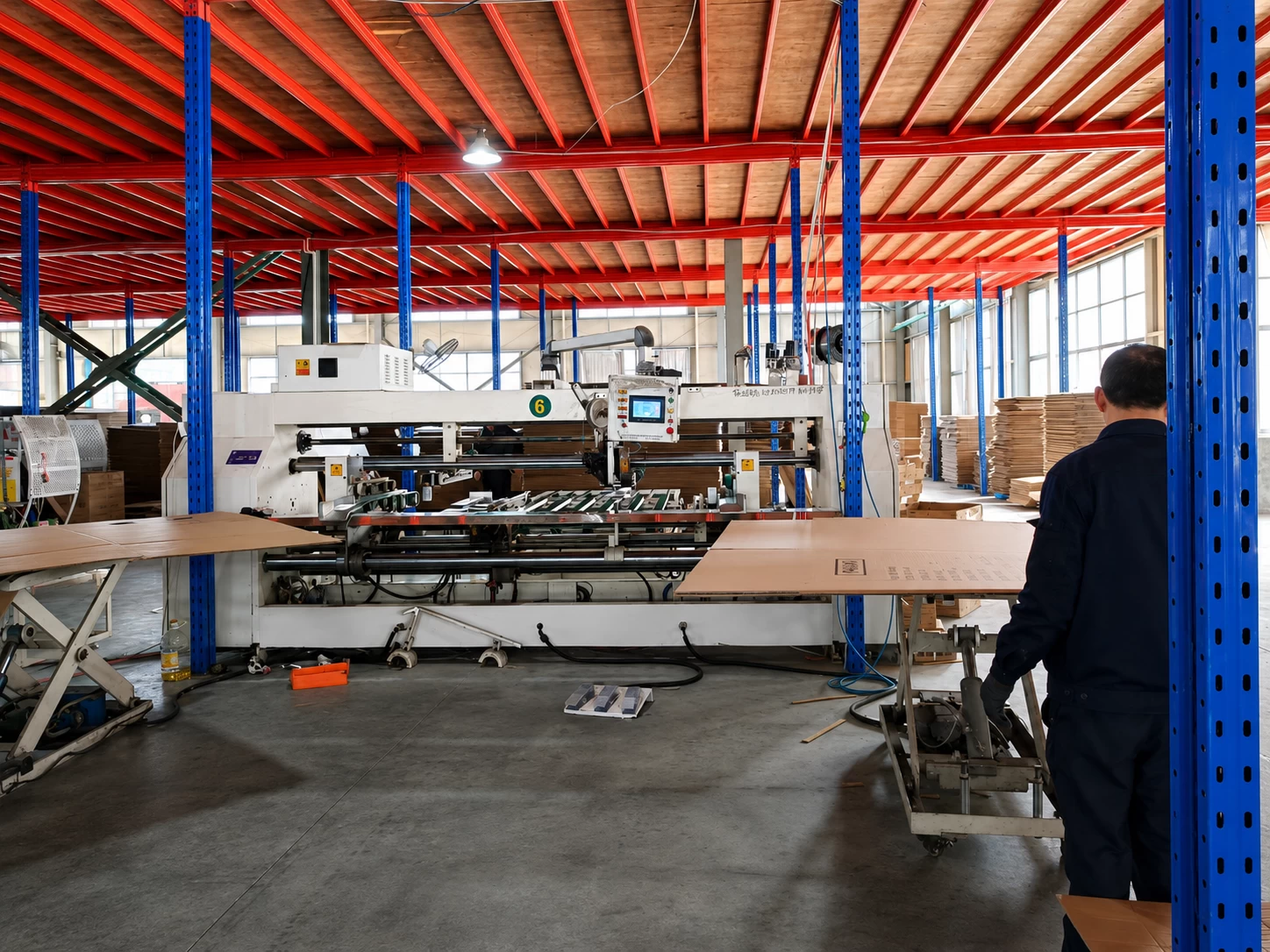 Corrugated packaging production line