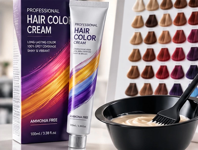 Hair dye cream application case