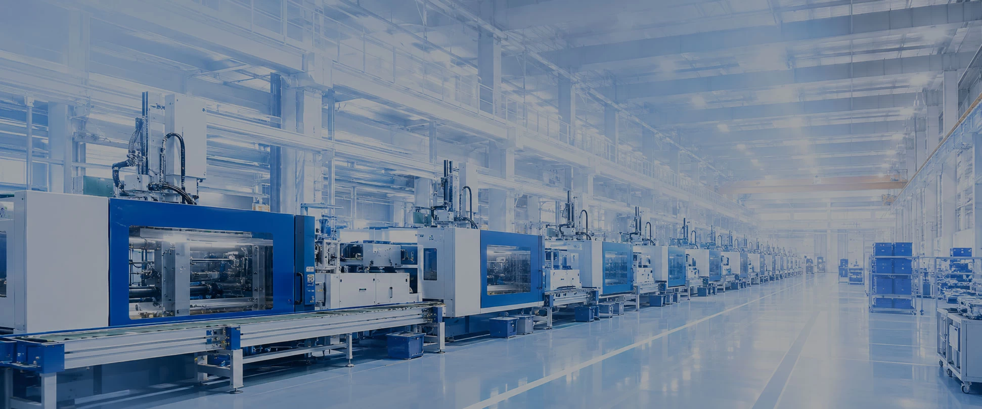 Optical measurement and quality inspection of injection-molded plastic components in a metrology area