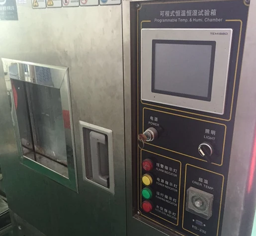 High-temperature and humidity testing equipment from the BELIJ company presentation.