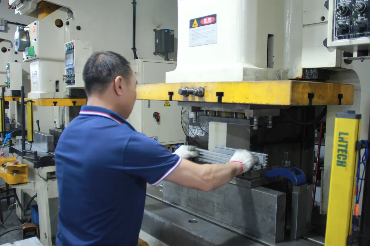 Metal stamping operation