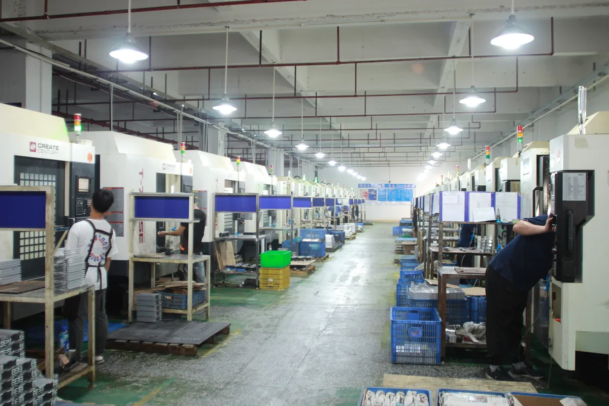 CNC machining workshop