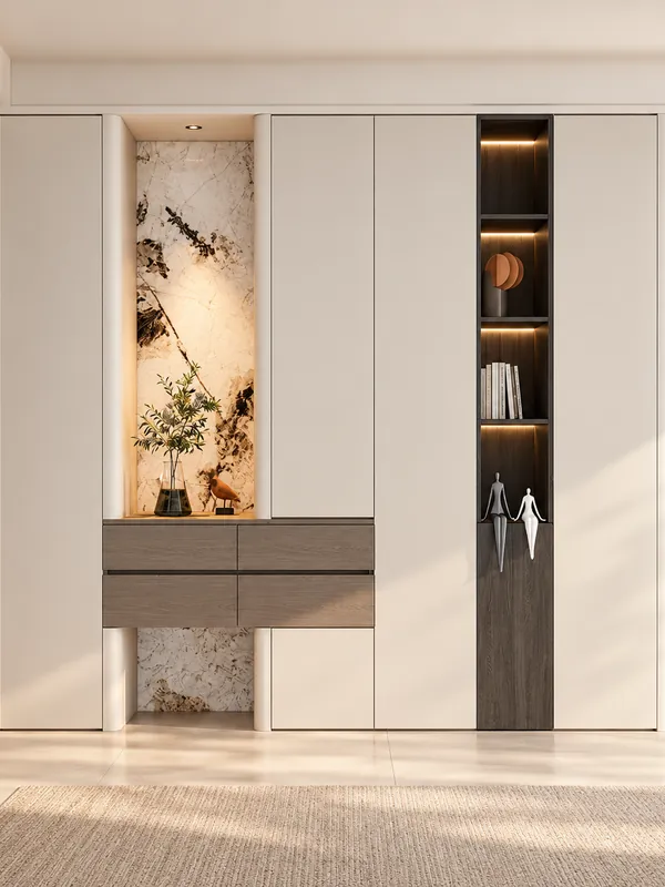 Shoe & Hallway Storage cabinetry design inspiration