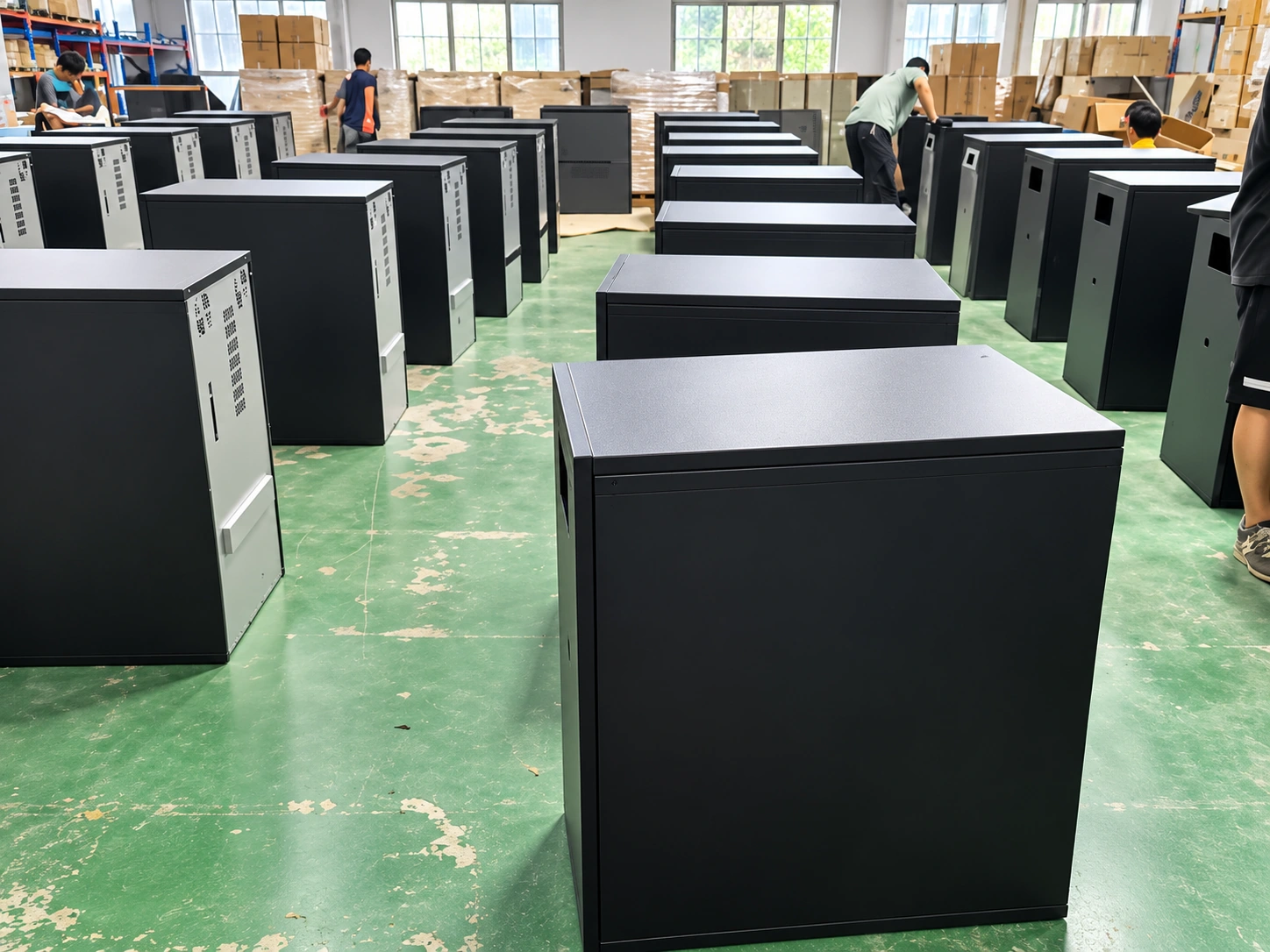 Cabinet production floor