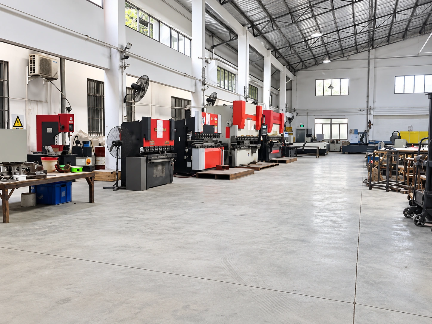 Metalworking equipment area