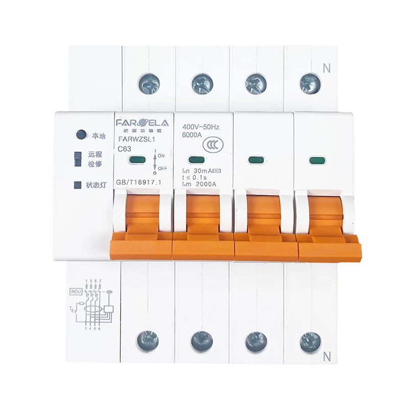 4P Smart Leakage Protection Circuit Breaker