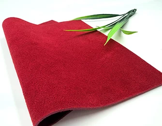 Flocking fabric close-up