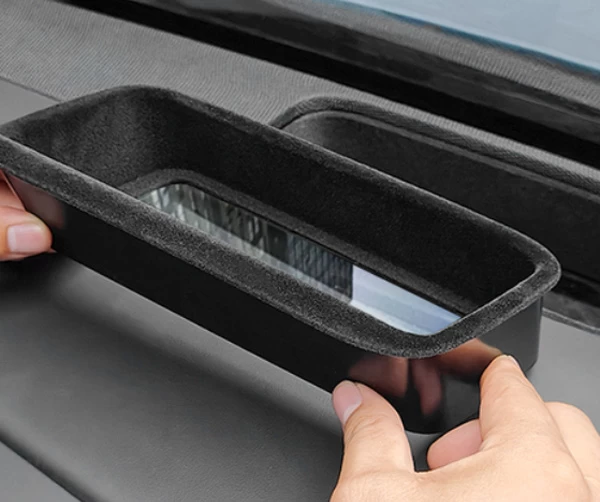 Flocking applications for hardware accessories