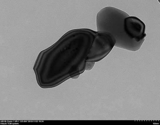 Representative TEM micrograph 1 of TiC powder