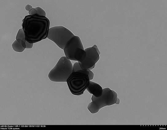 Representative TEM micrograph 1 of ZrC powder
