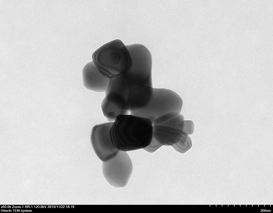 Representative TEM micrograph 2 of TiC powder
