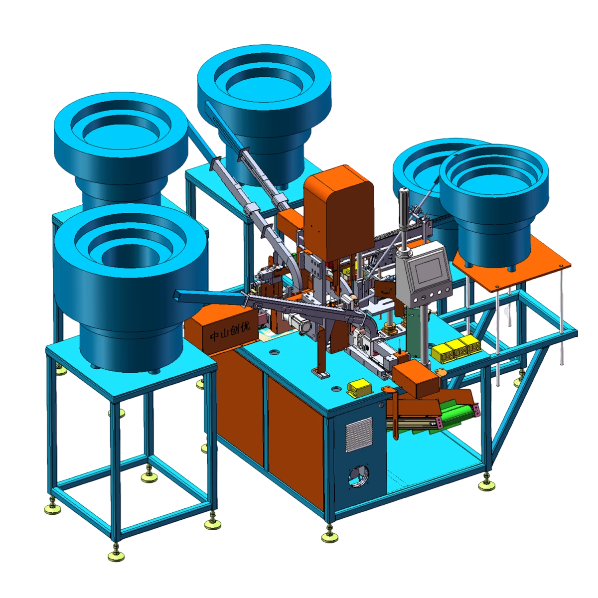 Furniture wheel fully automatic assembly machine (electric type ...