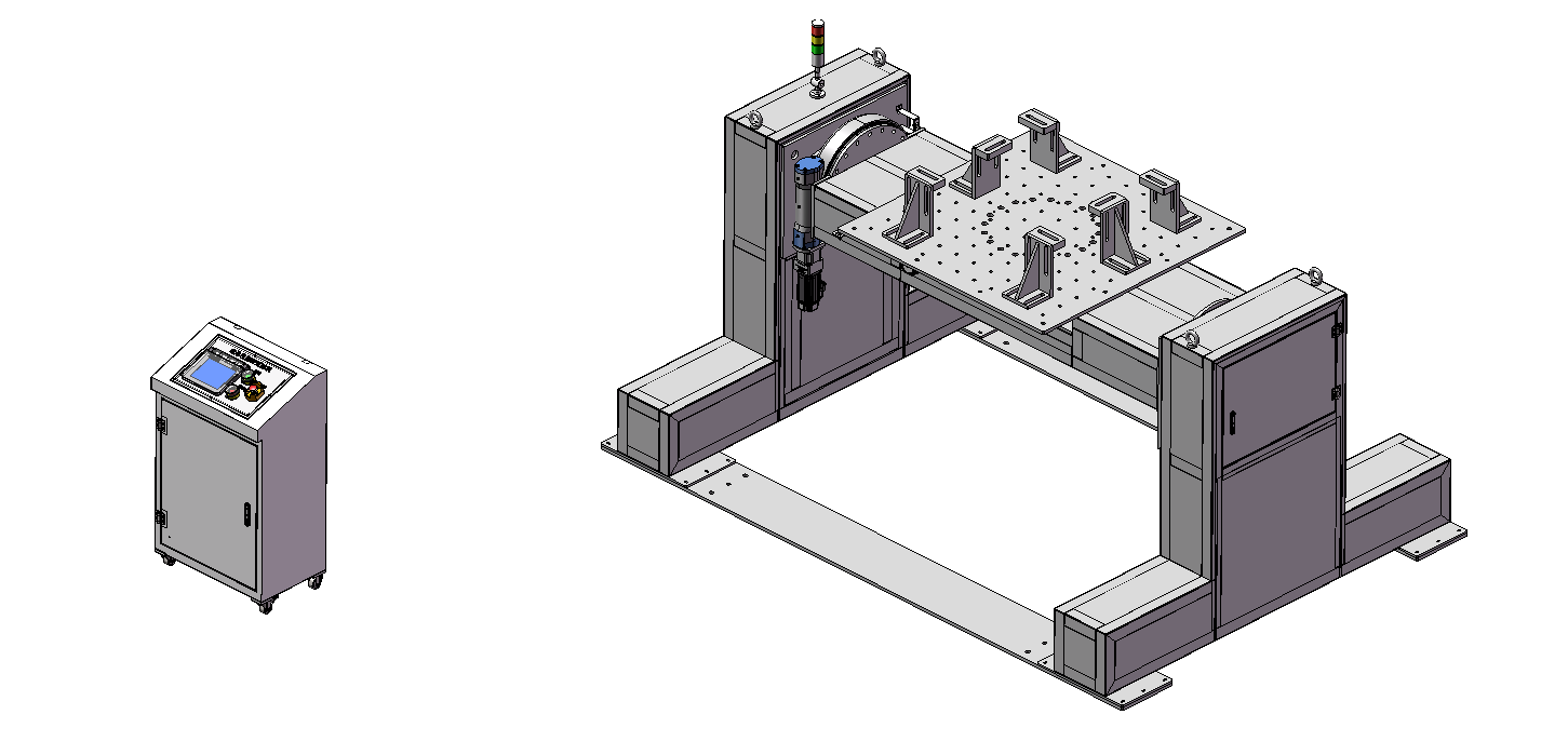 Rollover testing machine