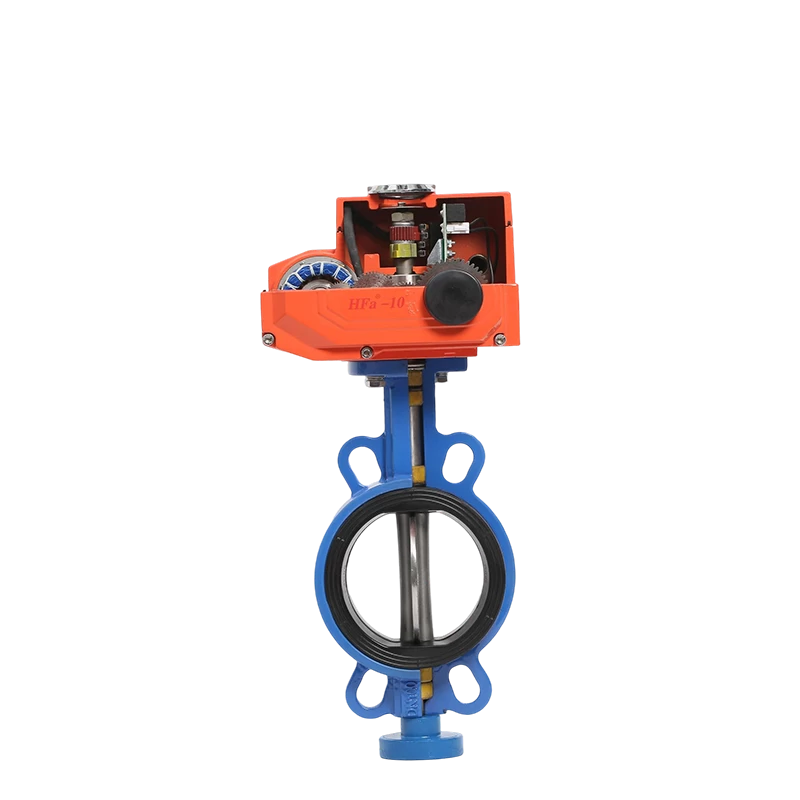 Electric Wafer-Type 304 Stainless Steel Plate Butterfly Valve
