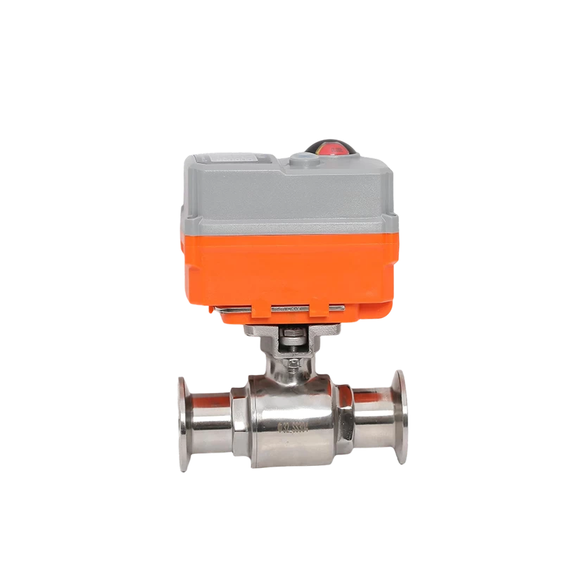Sanitary electric ball valve