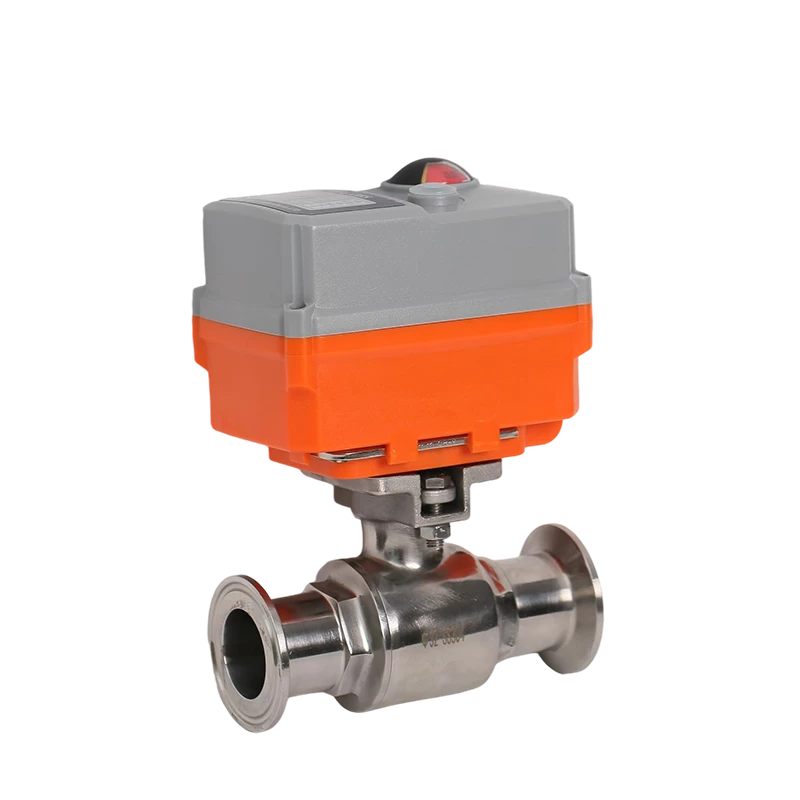 Sanitary electric ball valve