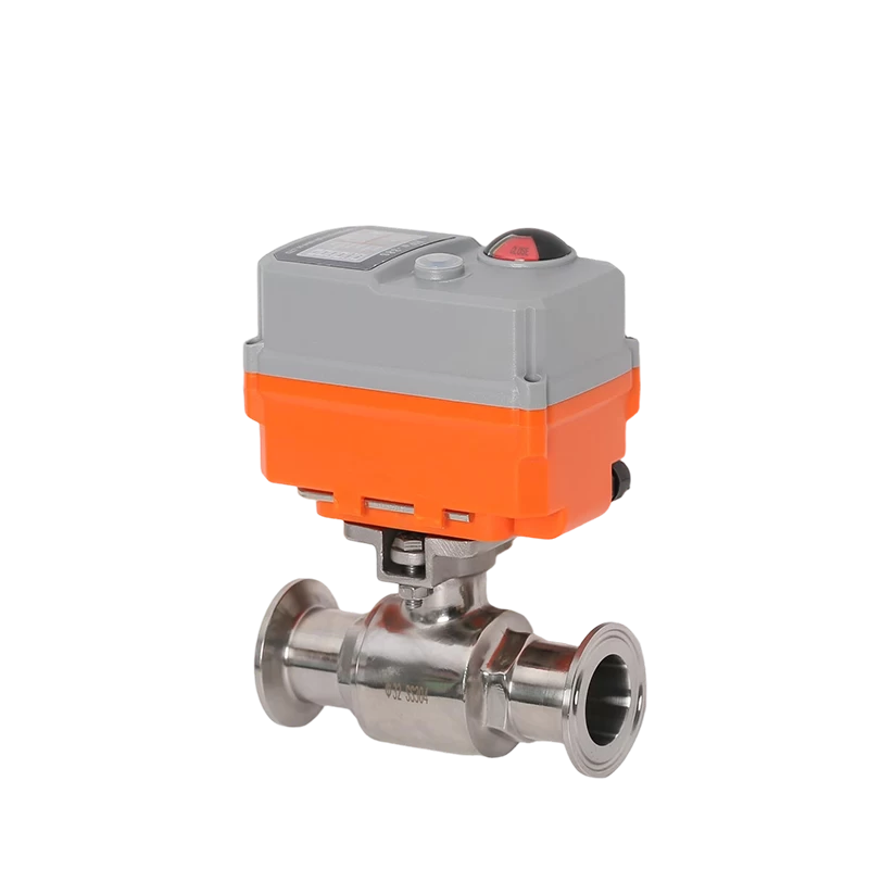 Sanitary electric ball valve