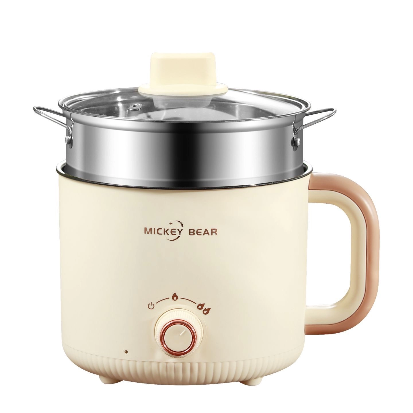 18cm Wrap-around Handle Knob Control Electric Cooking Pot