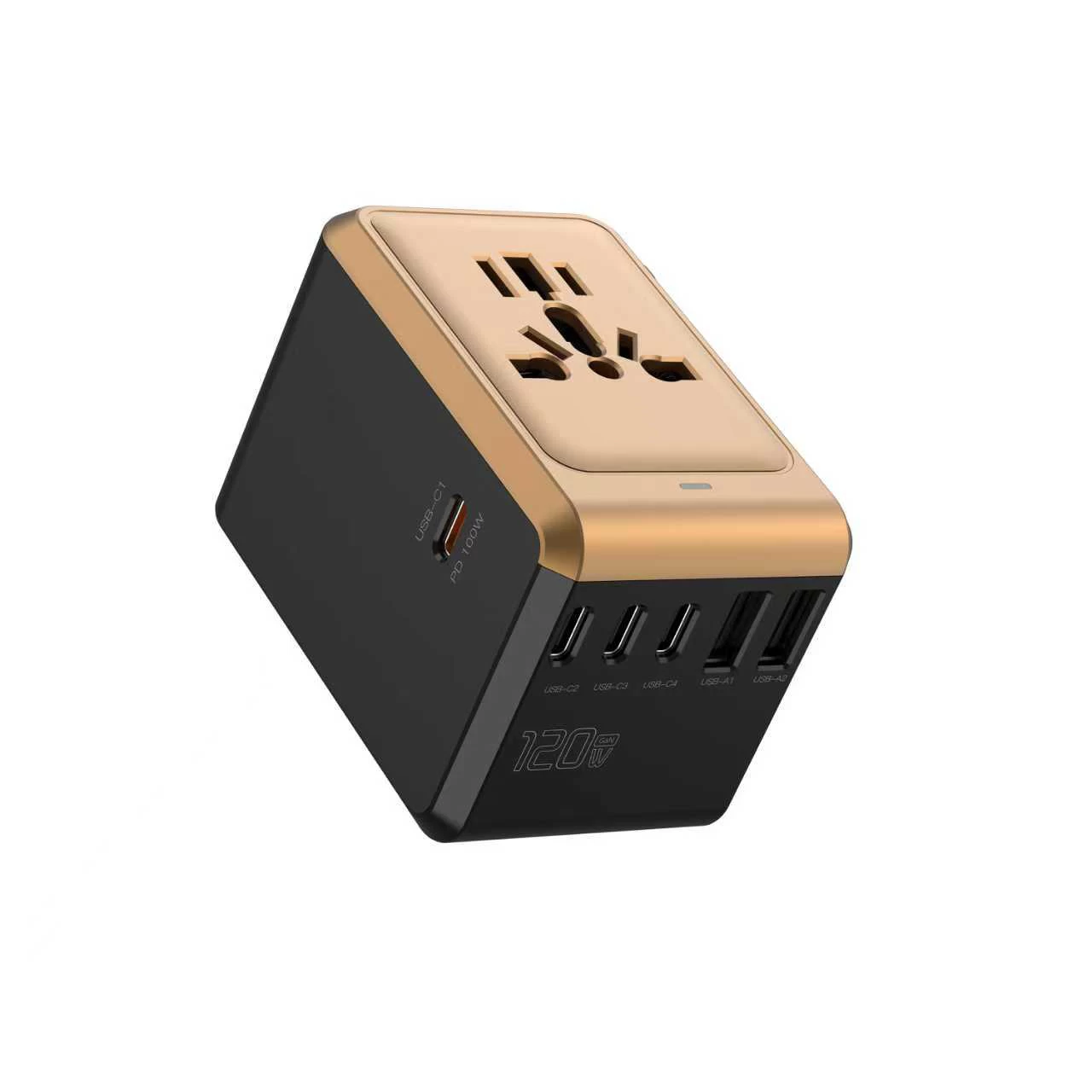 120W PD TurboLaptop Travel Adaptorwith 6 USB ports - GS26634