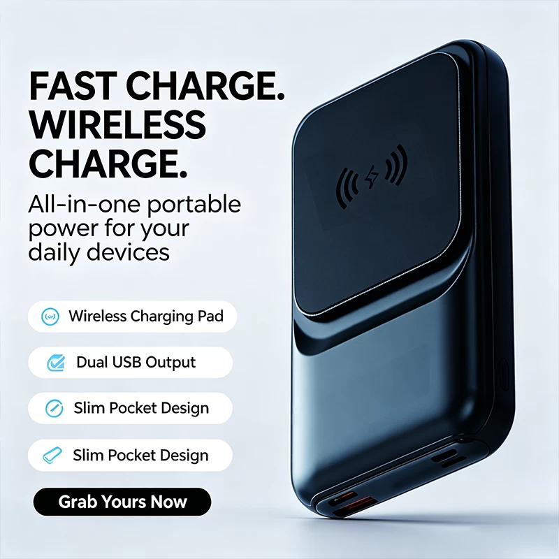 Multi-Tool Magnetic Wireless Powerbank 10000mAh