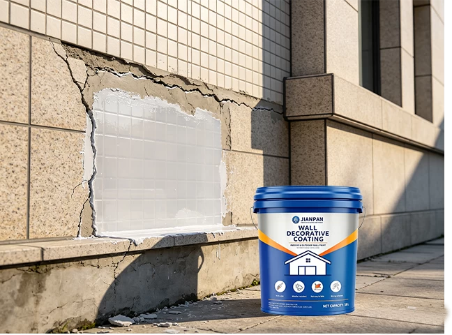 18L Bucket Wall Decorative Coating, Multi-Scenario Matte Water-Based Decor Paint For Indoor & Exterior Wall Decoration