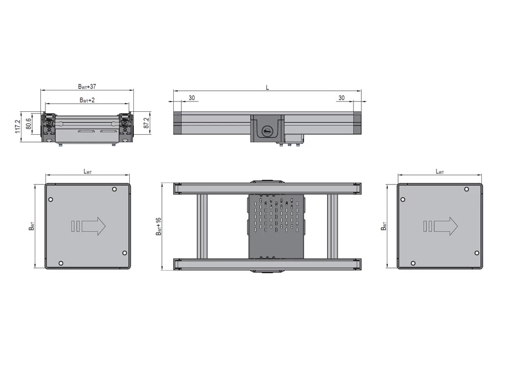 PCS1/MS Timing Belt Pallet Conveyor product view 2