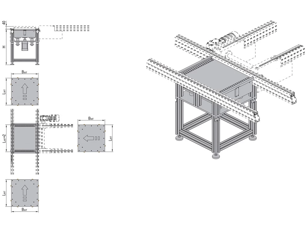 200 kg Lift and Transverse Unit product view 2