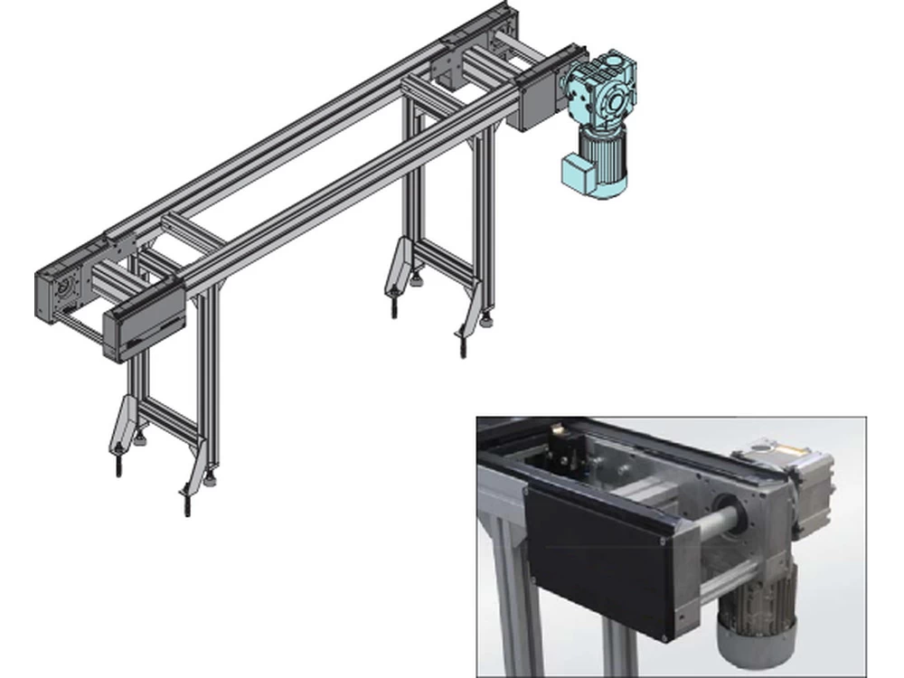 PCS1/H Flat Belt Pallet Conveyor industrial conveyor product