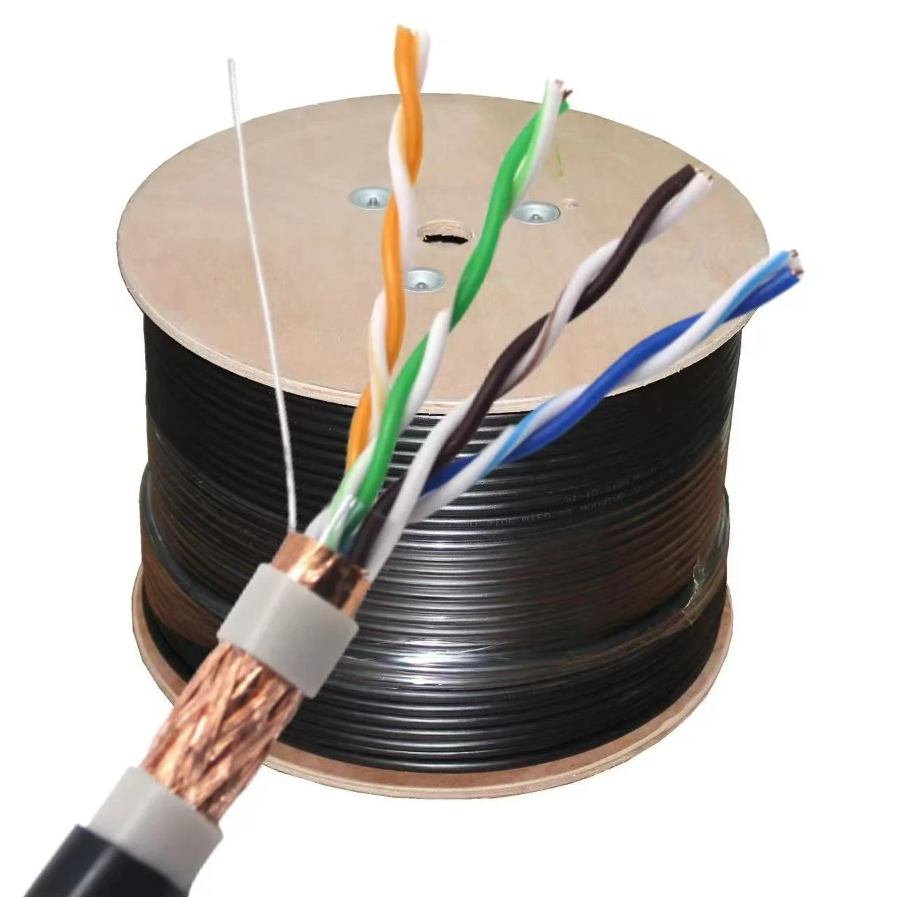 Outdoor Waterproof Cat5e SFTP Double Sheath Network Cable