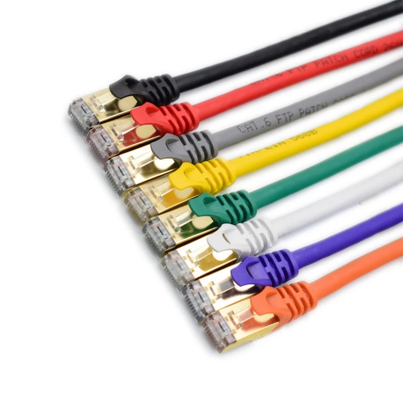 Cat6 UTP Patch Cord, 4 Pair 8 Core Pure Copper RJ45 Ethernet Cable