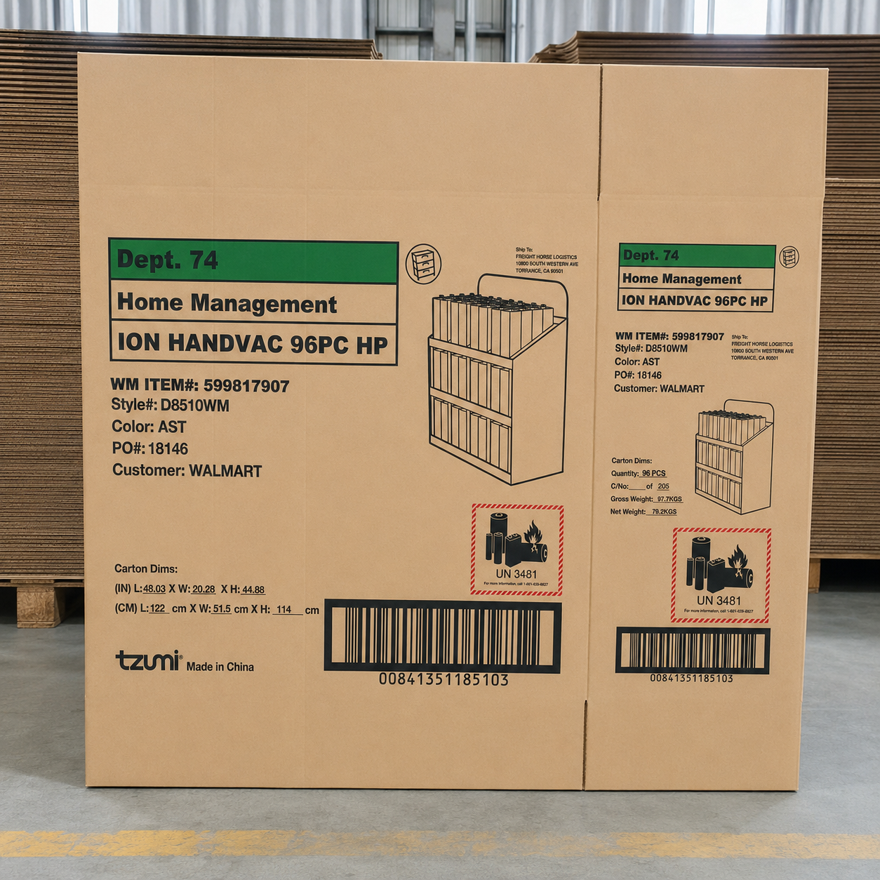 Large and Small Corrugated Shipping Cartons - main product view