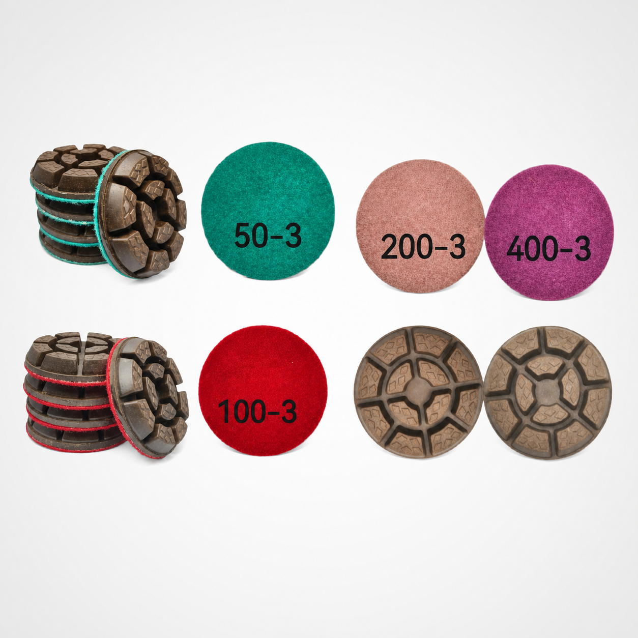 ZH-GL09 dry diamond resin polishing pad square product image